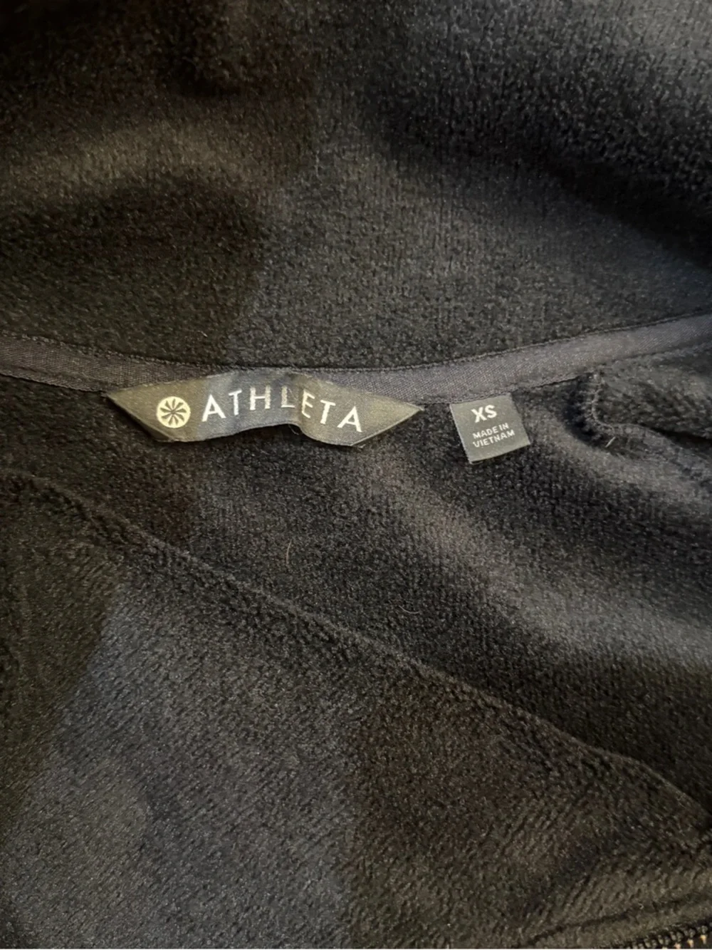 Athleta Cozy Karma Asym Sweatshirt Dress in Black - Size XS (18.5